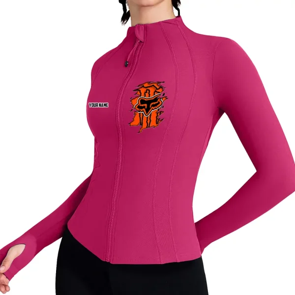 Fox Racing Women's Full Zip Athletic Jacket Long Sleeve Double Lined Jacket New 2025 CBSWAJ007