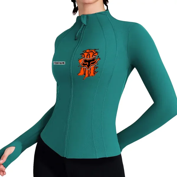 Fox Racing Women's Full Zip Athletic Jacket Long Sleeve Double Lined Jacket New 2025 CBSWAJ007