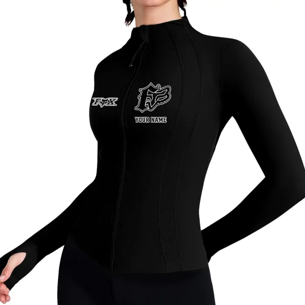 Fox Racing Women's Full Zip Athletic Jacket Long Sleeve Double Lined Jacket New 2025 CBSWAJ008