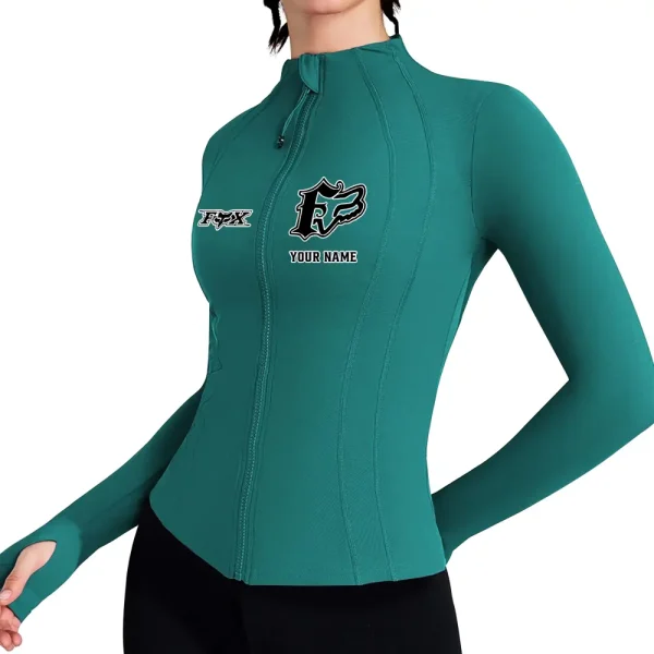 Fox Racing Women's Full Zip Athletic Jacket Long Sleeve Double Lined Jacket New 2025 CBSWAJ008