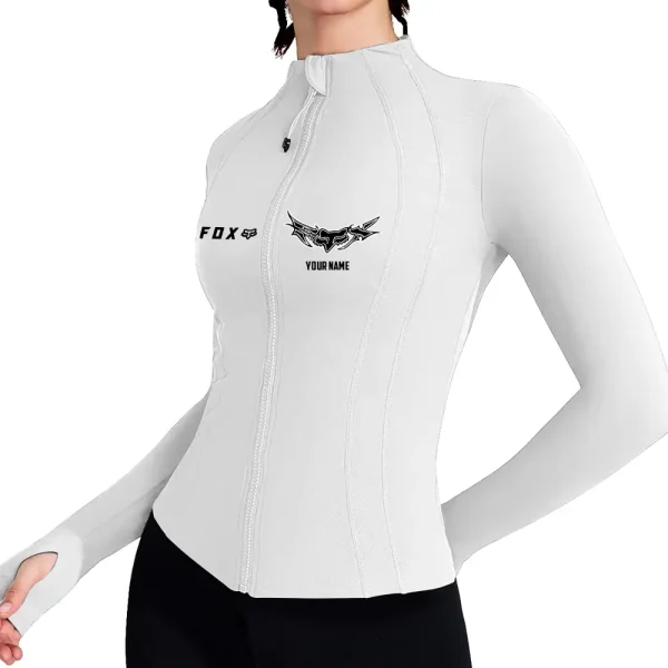 Fox Racing Women's Full Zip Athletic Jacket Long Sleeve Double Lined Jacket New 2025 CBSWAJ009