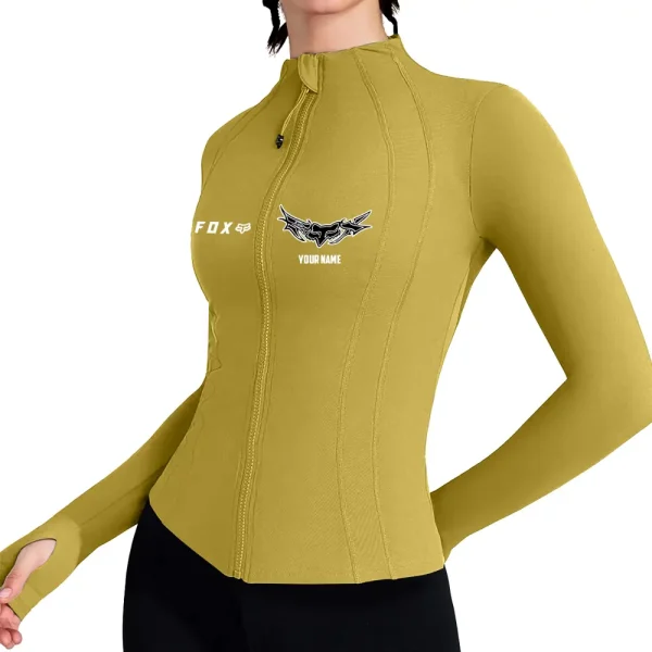 Fox Racing Women's Full Zip Athletic Jacket Long Sleeve Double Lined Jacket New 2025 CBSWAJ009
