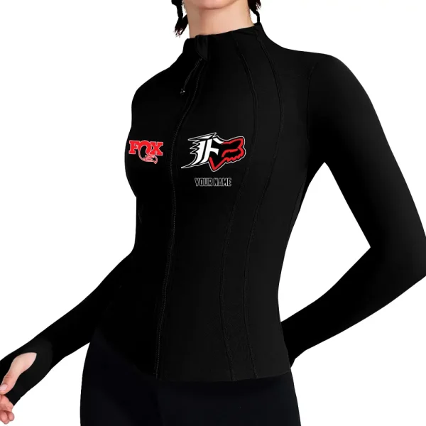 Fox Racing Women's Full Zip Athletic Jacket Long Sleeve Double Lined Jacket New 2025 CBSWAJ010
