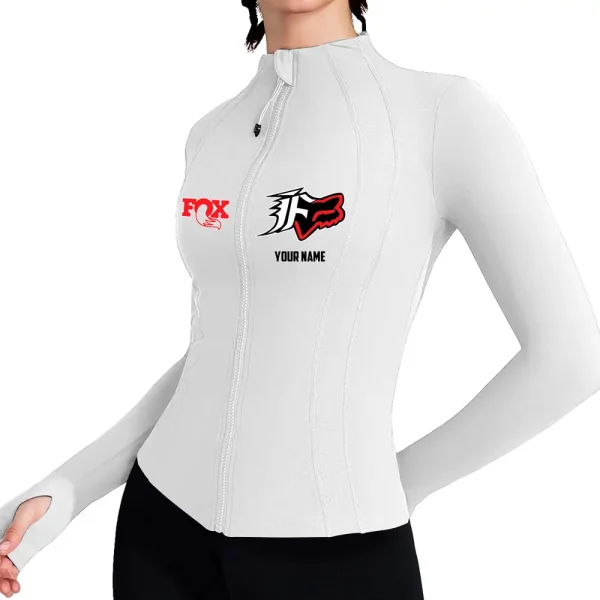 Fox Racing Women's Full Zip Athletic Jacket Long Sleeve Double Lined Jacket New 2025 CBSWAJ010