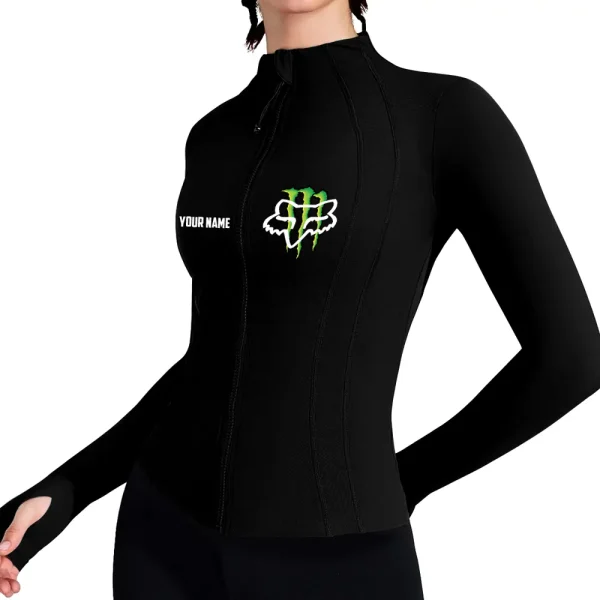 Fox Racing Women's Full Zip Athletic Jacket Long Sleeve Double Lined Jacket New 2025 CBSWAJ011
