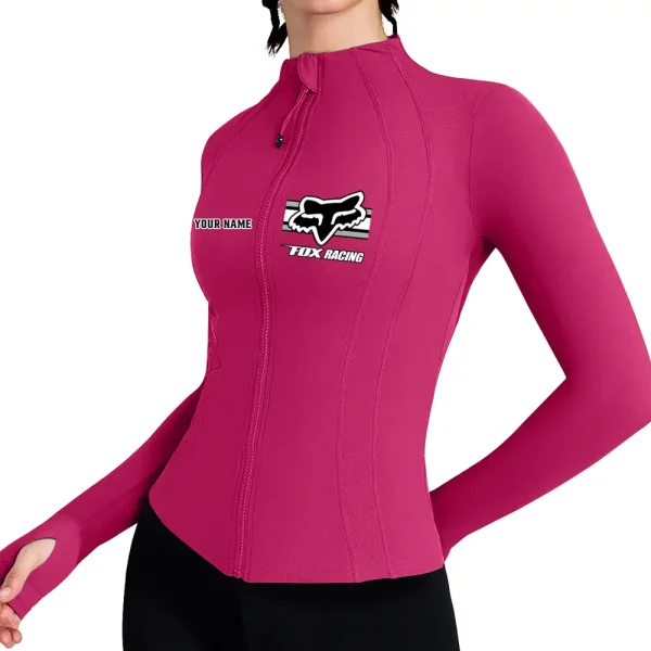 Fox Racing Women's Full Zip Athletic Jacket Long Sleeve Double Lined Jacket New 2025 CBSWAJ012