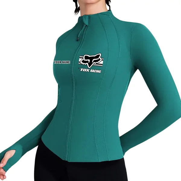 Fox Racing Women's Full Zip Athletic Jacket Long Sleeve Double Lined Jacket New 2025 CBSWAJ012