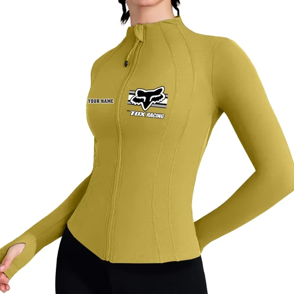 Fox Racing Women's Full Zip Athletic Jacket Long Sleeve Double Lined Jacket New 2025 CBSWAJ012