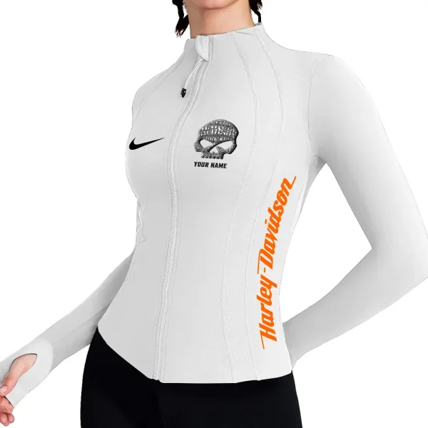 Harley Davidson Women's Full Zip Athletic Jacket Long Sleeve Double Lined Jacket New 2025 CBSWAJ013