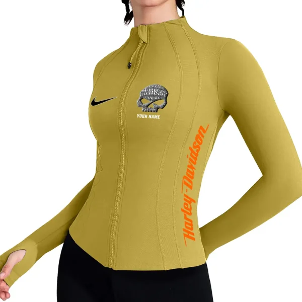Harley Davidson Women's Full Zip Athletic Jacket Long Sleeve Double Lined Jacket New 2025 CBSWAJ013