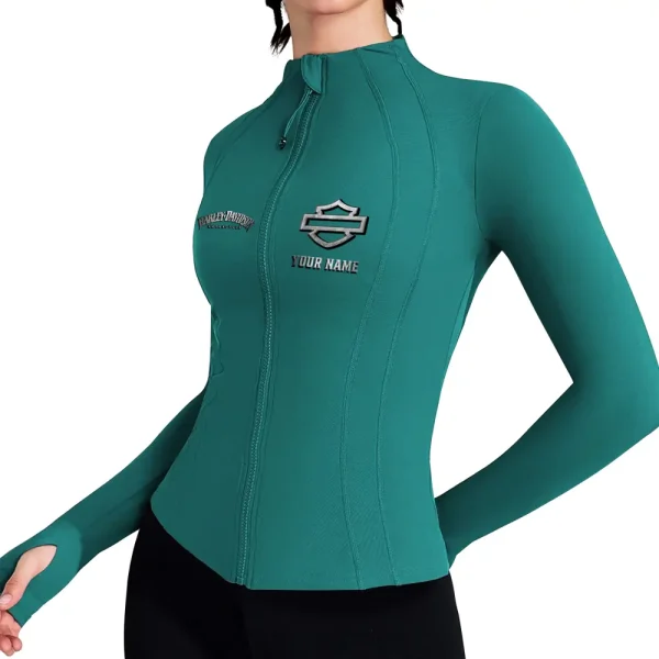 Harley Davidson Women's Full Zip Athletic Jacket Long Sleeve Double Lined Jacket New 2025 CBSWAJ014