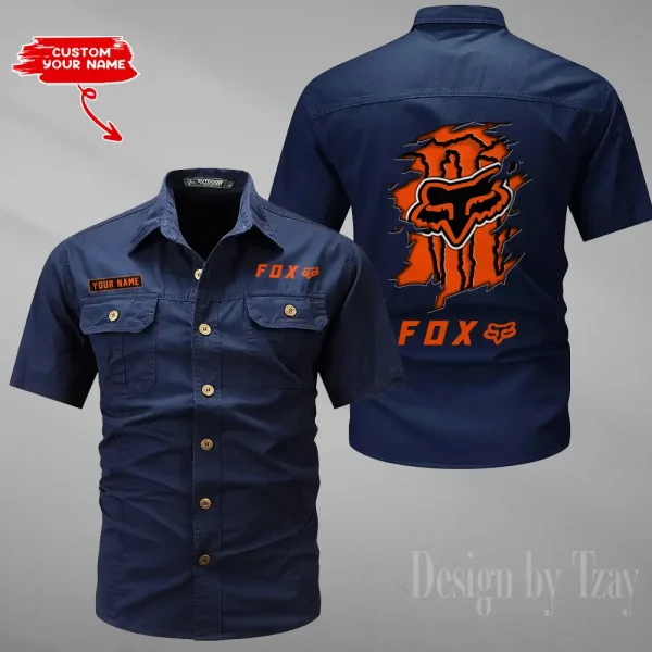 Fox Racing Military Cargo Cotton Shirts New 2025 CSBCCS019
