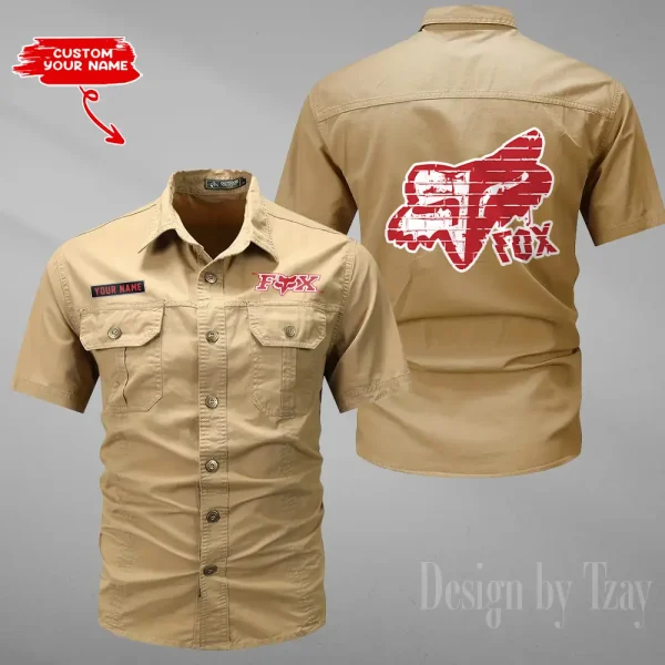 Fox Racing Military Cargo Cotton Shirts New 2025 CSBCCS021