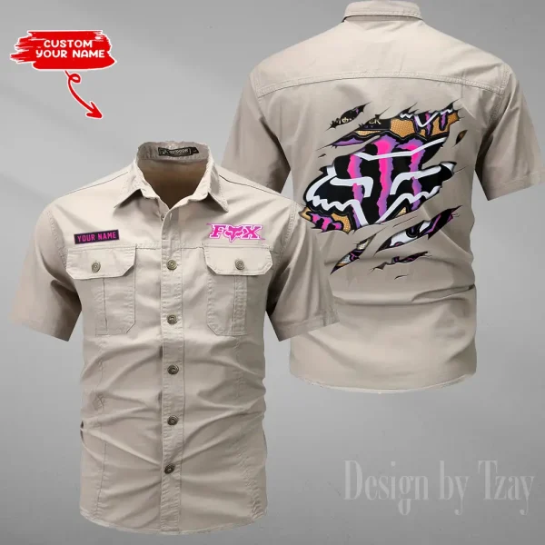 Fox Racing Military Cargo Cotton Shirts New 2025 CSBCCS022