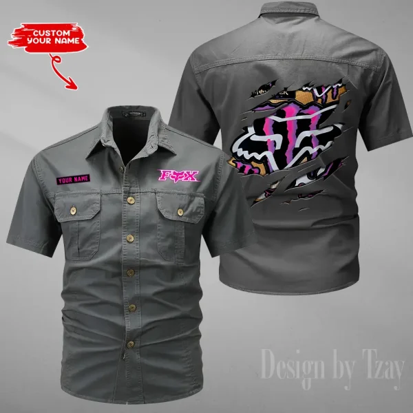 Fox Racing Military Cargo Cotton Shirts New 2025 CSBCCS022 - Image 3
