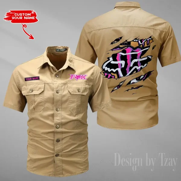 Fox Racing Military Cargo Cotton Shirts New 2025 CSBCCS022 - Image 5