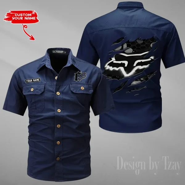 Fox Racing Military Cargo Cotton Shirts New 2025 CSBCCS023
