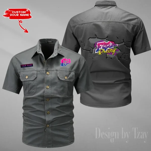 Fox Racing Military Cargo Cotton Shirts New 2025 CSBCCS026