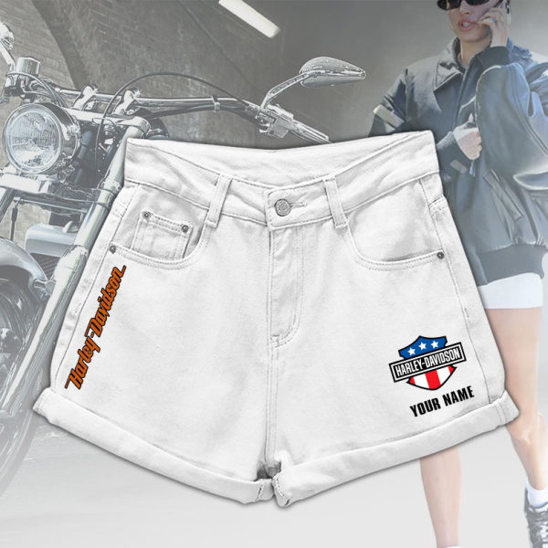 Harley Davidson Denim Shorts TJEPKD0632