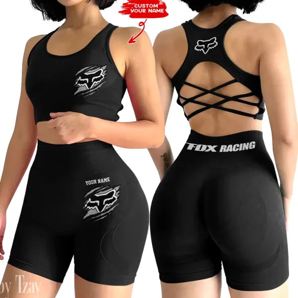 Fox Racing 2-PCS Seamless Women Yoga Set Workout Sportwear style 2025 CSB2PWSYS003 - Image 6