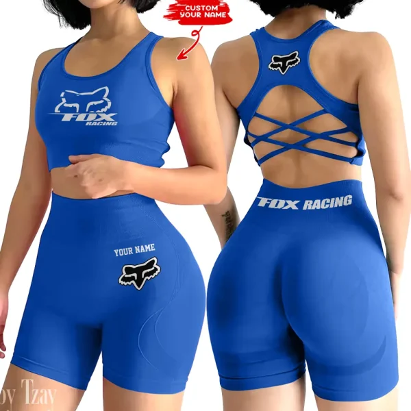 Fox Racing 2-PCS Seamless Women Yoga Set Workout Sportwear style 2025 CSB2PWSYS007 - Image 4