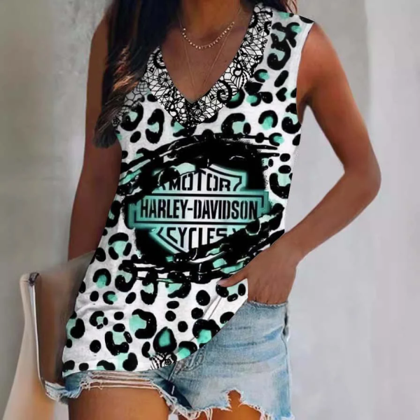 Harley Davidson V-neck Women's Vest CBSVWVEST018