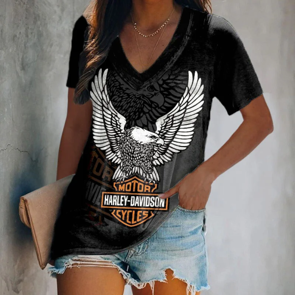 Harley Davidson V-neck Women's Vest CBSVWVEST023