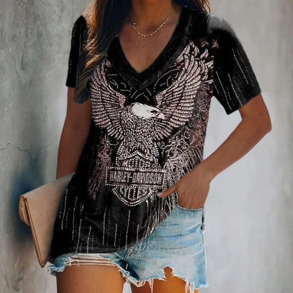 Harley Davidson V-neck Women's Vest CBSVWVEST025