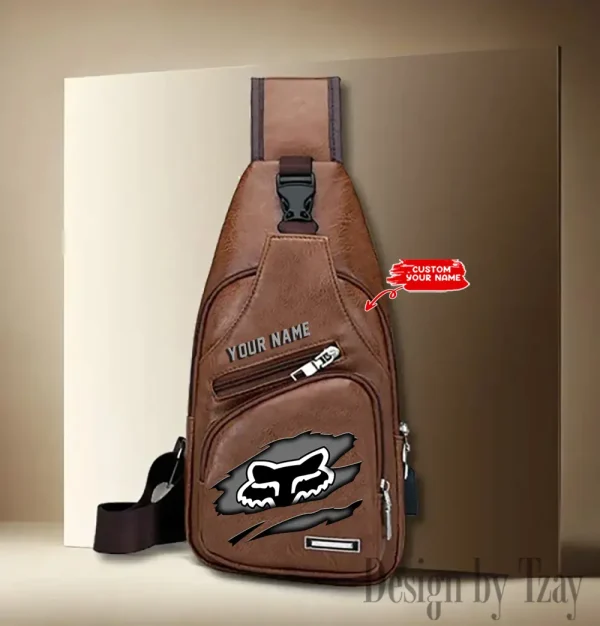 Fox Racing Leather Sling Backpack With Adjustable Strap CBSLTBPAS003