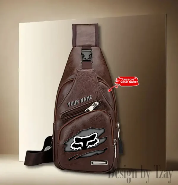 Fox Racing Leather Sling Backpack With Adjustable Strap CBSLTBPAS003
