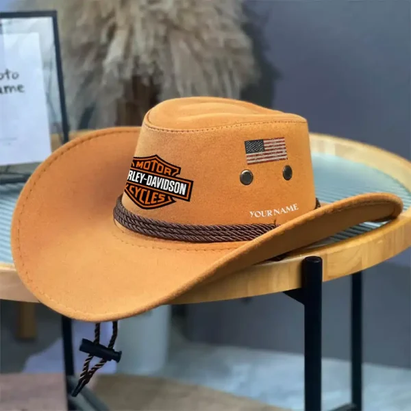 Harley Davidson Cowboy Hat E4R6OT01501 - Image 5