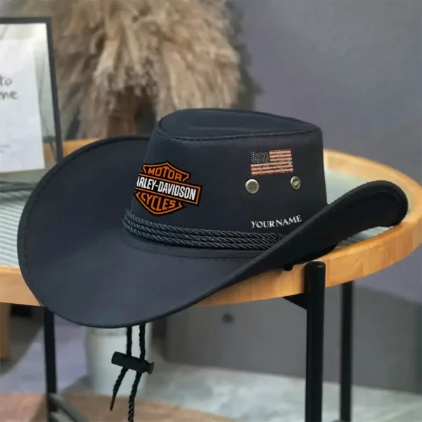Harley Davidson Cowboy Hat E4R6OT01501 - Image 6