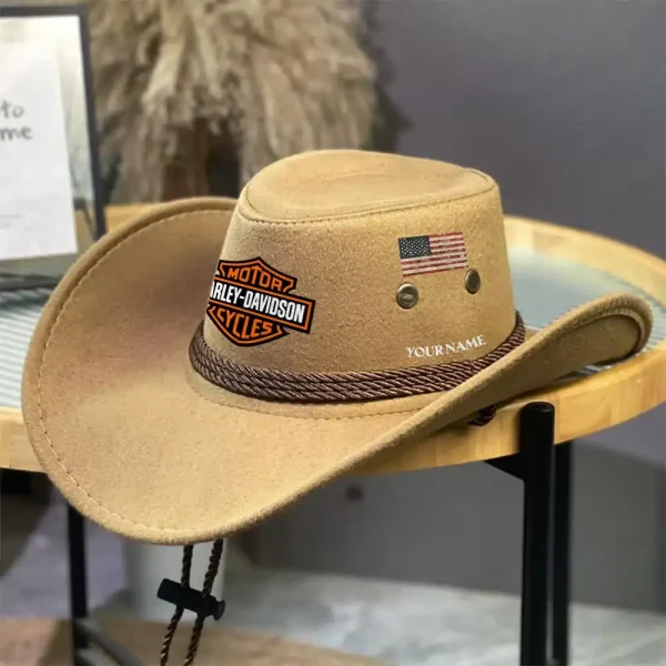 Harley Davidson Cowboy Hat E4R6OT01501 - Image 7