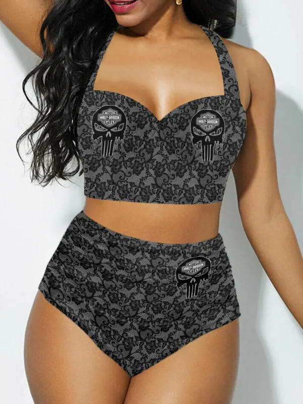 Harley Davidson Sexy High Waist Bikinis 2025 VDSPBK273
