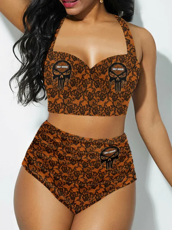 Harley Davidson Sexy High Waist Bikinis 2025 VDSPBK274