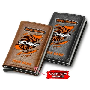 Harley Davidson Card Holder Wallet Leather For Men Trending 2025 CBSCHWLFM001