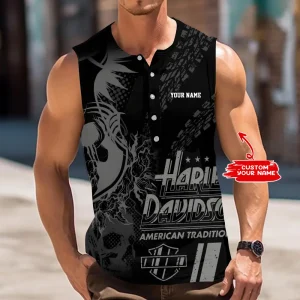 Harley Davidson Custom 3D Printed Men Tank Top Shirt Limited Edition 2025 VDTTS024