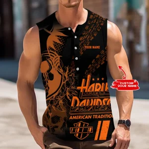 Harley Davidson Custom 3D Printed Men Tank Top Shirt Limited Edition 2025 VDTTS033
