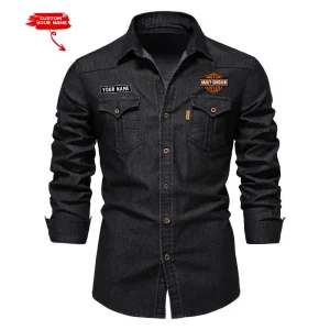Harley Davidson Cotton Denim Shirt VDCDS001