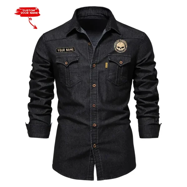 Harley Davidson Cotton Denim Shirt VDCDS010