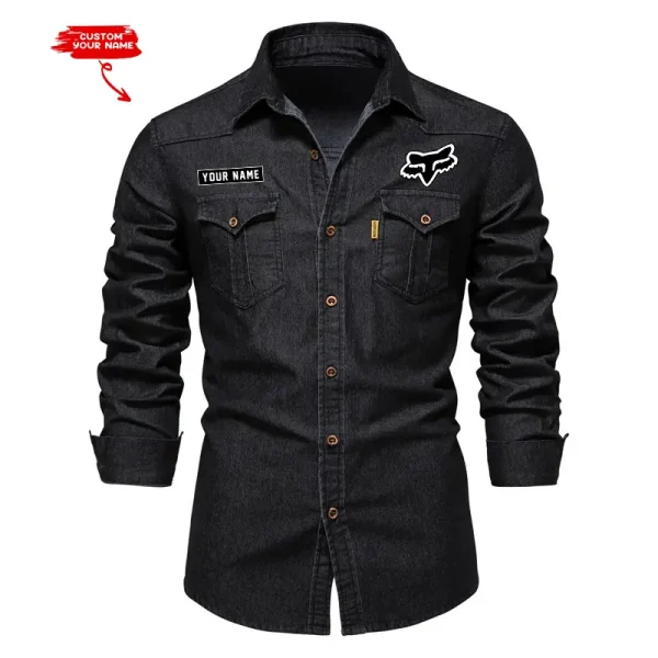 Fox Racing Cotton Denim Shirt VDCDS012 - Image 2