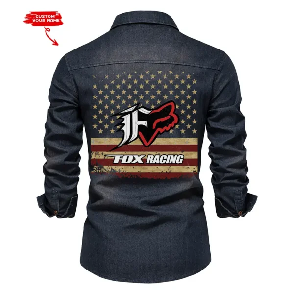 Fox Racing Cotton Denim Shirt VDCDS012 - Image 3