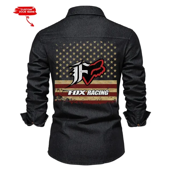 Fox Racing Cotton Denim Shirt VDCDS012 - Image 4