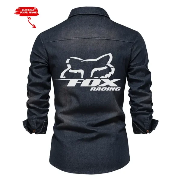 Fox Racing Cotton Denim Shirt VDCDS014 - Image 4