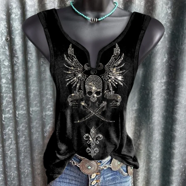 Harley Davidson Motorcycles V-Neck Cut-Out Neckline HDCBSVNCONLM002