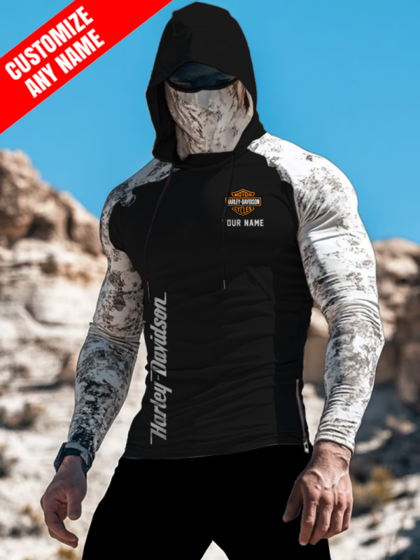 Harley Davidson DIHMT8184 Gym Hoodie With Mask - Image 5