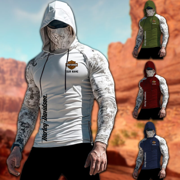Harley Davidson DIHMT8184 Gym Hoodie With Mask