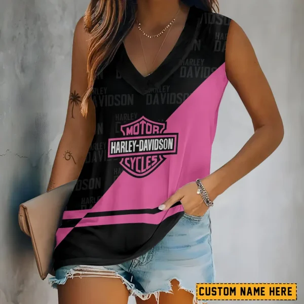 Harley Davidson V-neck Women's Vest CBSVWVEST063