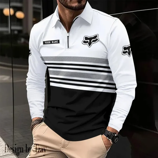 Fox Racing Long Sleeve Polo Shirt New Design 2025 VDLSPS410