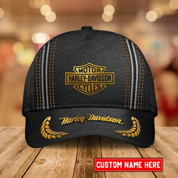 Harley Davidson Leather Cap Gift For Fan CBSLCGFFN002